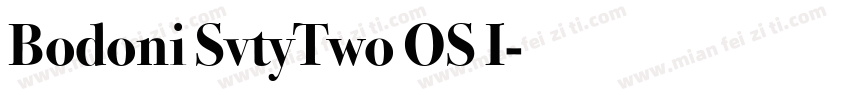 Bodoni SvtyTwo OS I字体转换